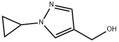 (1-Cyclopropyl-1H-pyrazol-4-yl)methanol 结构式