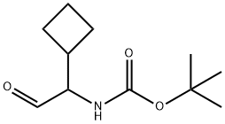 (1-环丁基-2-氧代乙基)氨基甲酸叔丁酯 结构式