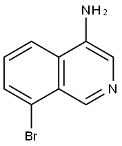 8-溴异喹啉-4-胺 结构式