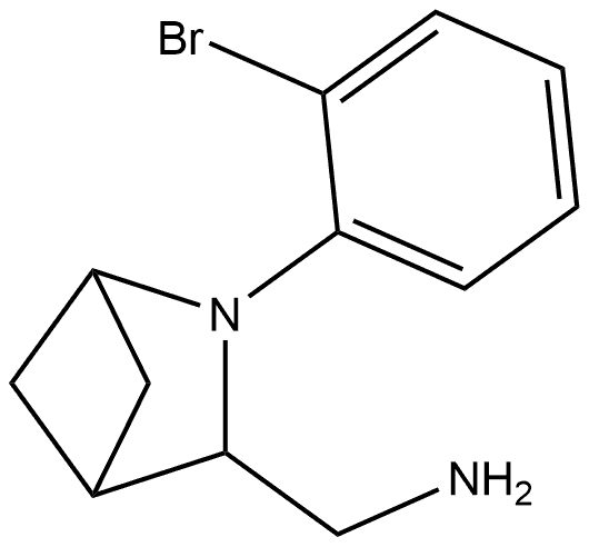 2-(2-bromophenyl)-2-azabicyclo[2.1.1]hexan-3-yl]methanamine 结构式