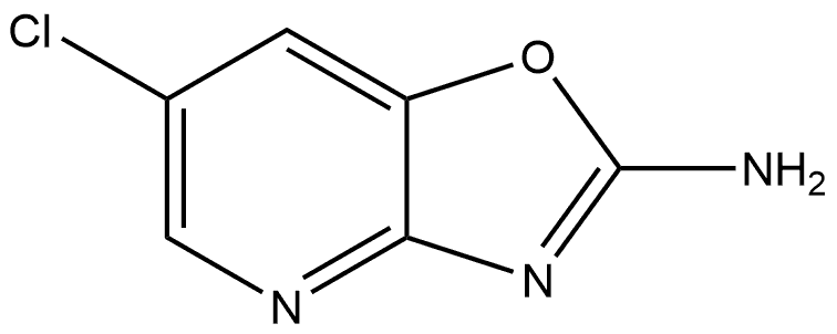 6-chlorooxazolo[4,5-b]pyridin-2-amine 结构式