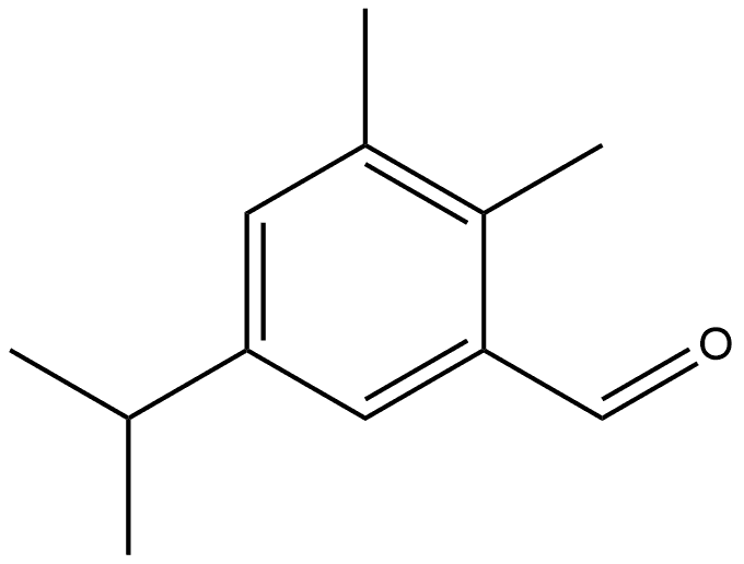 5-isopropyl-2,3-dimethylbenzaldehyde 结构式