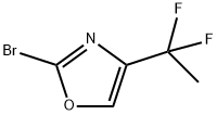 2-溴-4-(1,1-二氟乙基)噁唑 结构式