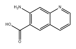 6-Quinolinecarboxylic acid, 7-amino- 结构式