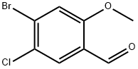 4-溴-5-氯-2-甲氧基苯甲醛 结构式