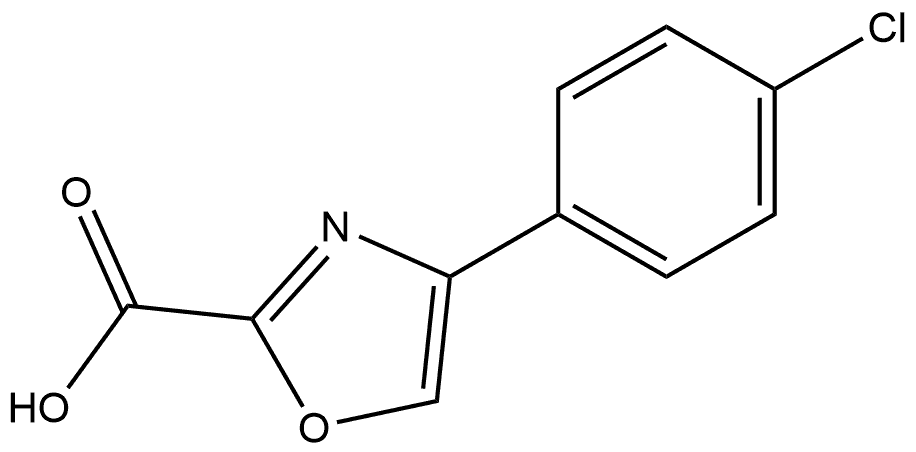 4-(4-Chloro-phenyl)-oxazole-2-carboxylic acid 结构式