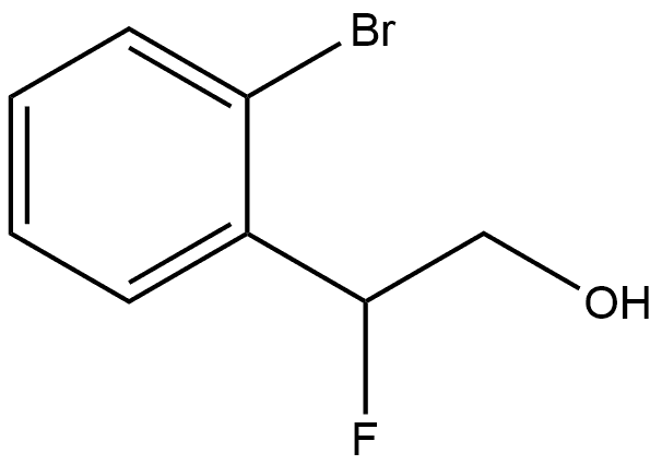 2-(2-bromophenyl)-2-fluoroethan-1-ol 结构式