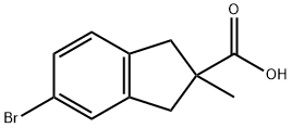 5-bromo-2-methyl-2,3-dihydro-1H-indene-2-carbo
xylic acid 结构式