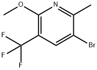 3-溴-6-甲氧基-2-甲基-5-(三氟甲基)吡啶 结构式