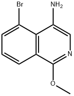 5-溴-1-甲氧基异喹啉-4-胺 结构式