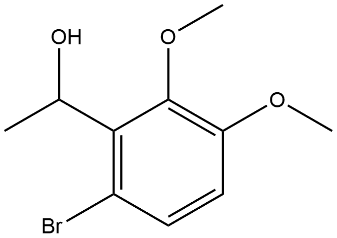 1-(6-溴-2,3-二甲氧基苯基)乙醇 结构式