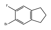 5-溴-6-氟-2,3-二氢-1H-茚 结构式