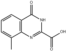 8-methyl-4-oxo-3,4-dihydroquinazoline-2-carboxylic acid 结构式