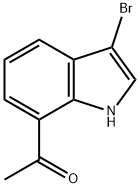 1-(3-Bromo-1H-indol-7-yl)ethanone 结构式