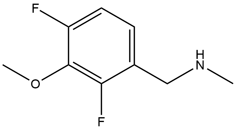 (2,4-difluoro-3-methoxyphenyl)methyl](methyl)amine 结构式