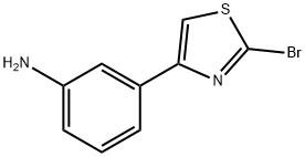 Benzenamine, 3-(2-bromo-4-thiazolyl)- 结构式