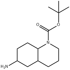 tert-butyl 6-amino-decahydroquinoline-1-carboxylate 结构式