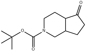 2-BOC-六氢-1H-环戊并[C]吡啶-5(6H)-酮 结构式