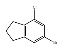 1H-Indene, 6-bromo-4-chloro-2,3-dihydro- 结构式