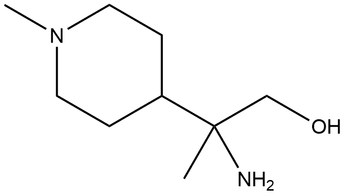 2-amino-2-(1-methyl-4-piperidyl)propan-1-ol 结构式