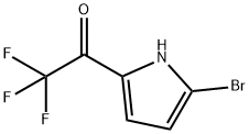 1-(4-溴-1H-吡咯-2-基)-2,2,2-三氟乙酮 结构式