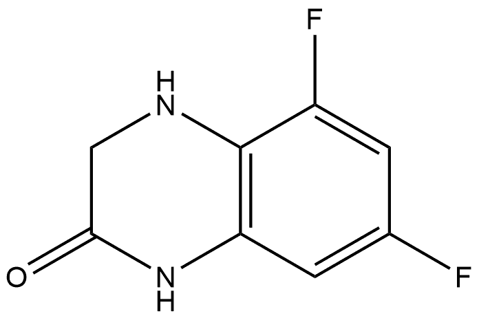 5,7-difluoro-3,4-dihydroquinoxalin-2(1H)-one 结构式