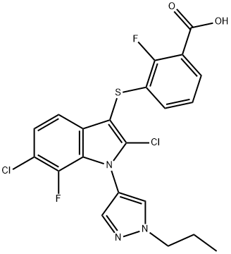 化合物CUDETAXESTAT 结构式