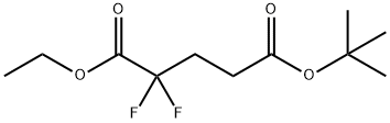 5-(TERT-BUTYL) 1-ETHYL 2,2-DIFLUOROPENTANEDIOATE 结构式