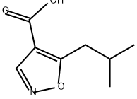 5-异丁基异噁唑-4-羧酸 结构式