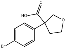 3-Furancarboxylic acid, 3-(4-bromophenyl)tetrahydro- 结构式