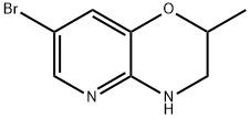 7-Bromo-2-methyl-3,4-dihydro-2H-pyrido[3,2-b][1,4]oxazine 结构式