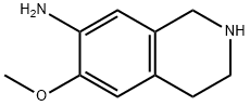 6-甲氧基-1,2,3,4-四氢异喹啉-7-胺 结构式