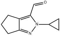 2-环丙基-2,4,5,6-四氢环戊[C]吡唑-3-甲醛 结构式