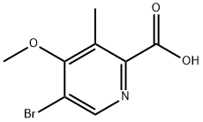 5-溴-4-甲氧基-3-甲基吡啶甲酸 结构式