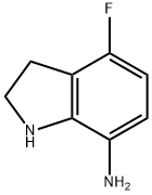 4-fluoro-2,3-dihydro-1H-indol-7-amine 结构式