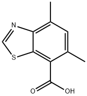 4,6-dimethyl-1,3-benzothiazole-7-carboxylic acid 结构式