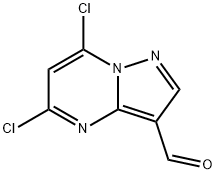 Pyrazolo[1,5-a]pyrimidine-3-carboxaldehyde, 5,7-dichloro- 结构式