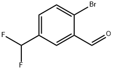 2-Bromo-5-(difluoromethyl)benzaldehyde 结构式