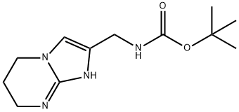 tert-butyl
N-({5H,6H,7H,8H-imidazo[1,2-a]pyrimidin-2-yl}met
hyl)carbamate 结构式