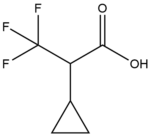 Cyclopropaneacetic acid, α-(trifluoromethyl)- 结构式