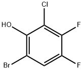 6-Bromo-2-chloro-3,4-difluorophenol 结构式