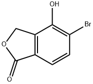 5-溴-4-羟基异苯并呋喃-1(3H)-酮 结构式