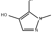 5-溴-1-甲基-1H-吡唑-4-醇 结构式