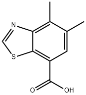 4,5-dimethyl-1,3-benzothiazole-7-carboxylic acid 结构式