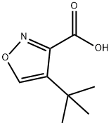 4-(叔丁基)异噁唑-3-羧酸 结构式