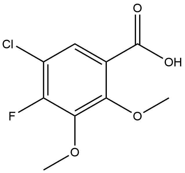 5-Chloro-4-fluoro-2,3-dimethoxybenzoic acid 结构式