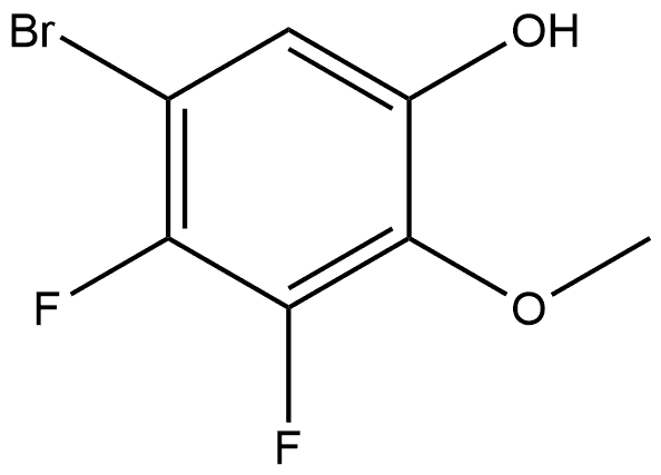 5-溴-3,4-二氟-2-甲氧基苯酚 结构式