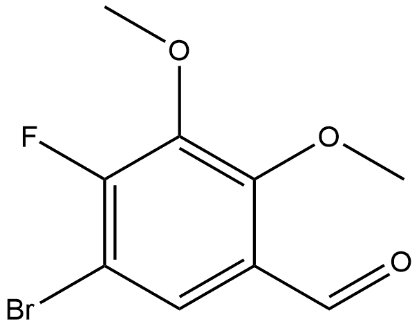 5-Bromo-4-fluoro-2,3-dimethoxybenzaldehyde 结构式