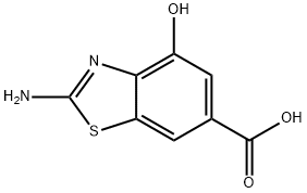 2-氨基-4-羟基苯并[D]噻唑-6-羧酸 结构式