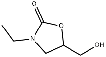 3-乙基-5-(羟甲基)噁唑烷-2-酮 结构式